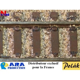 Ballast beige gris marron clair pierre véritable 200 g - N - Polak 5361