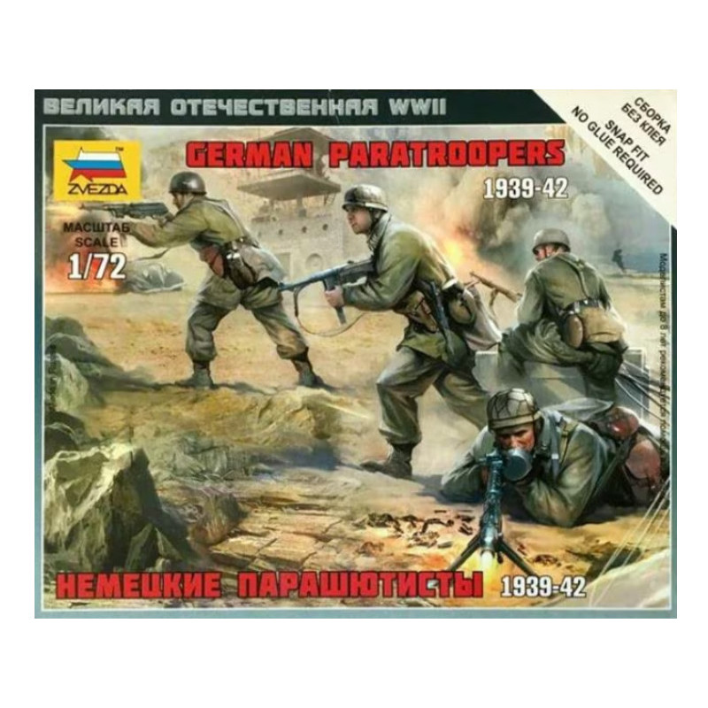 ZVEZDA 6136 - 1/72 - Parachutistes allemands 1939-1942