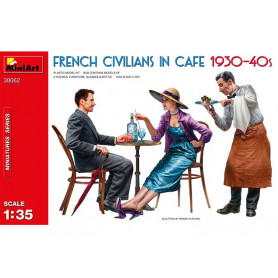 Civils français au café années 1930-1940 - échelle 1/35 - MINIART 38062