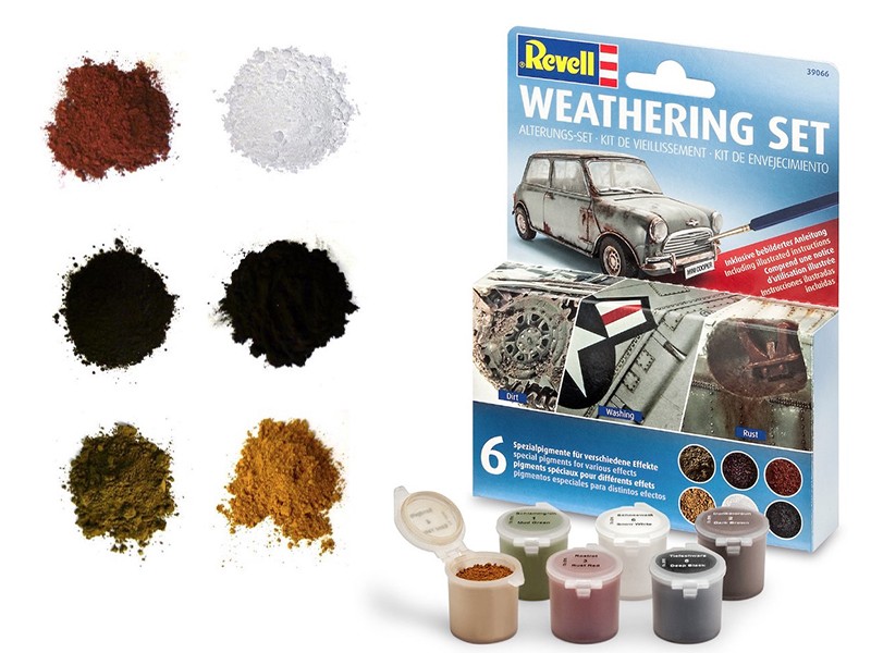 Set de vieillissement pour patine - terre à décor - REVELL 39066