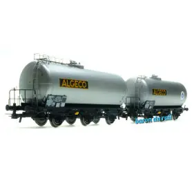 2x wagons citerne 3 essieux "Algeco", SNCF ép. III - HO 1/87 - JOUEF HJ6221