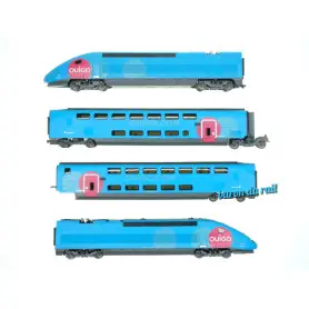 TGV Duplex OuiGo SNCF ép. VI 4 éléments digital son - HO 1/87 - JOUEF HJ2413S
