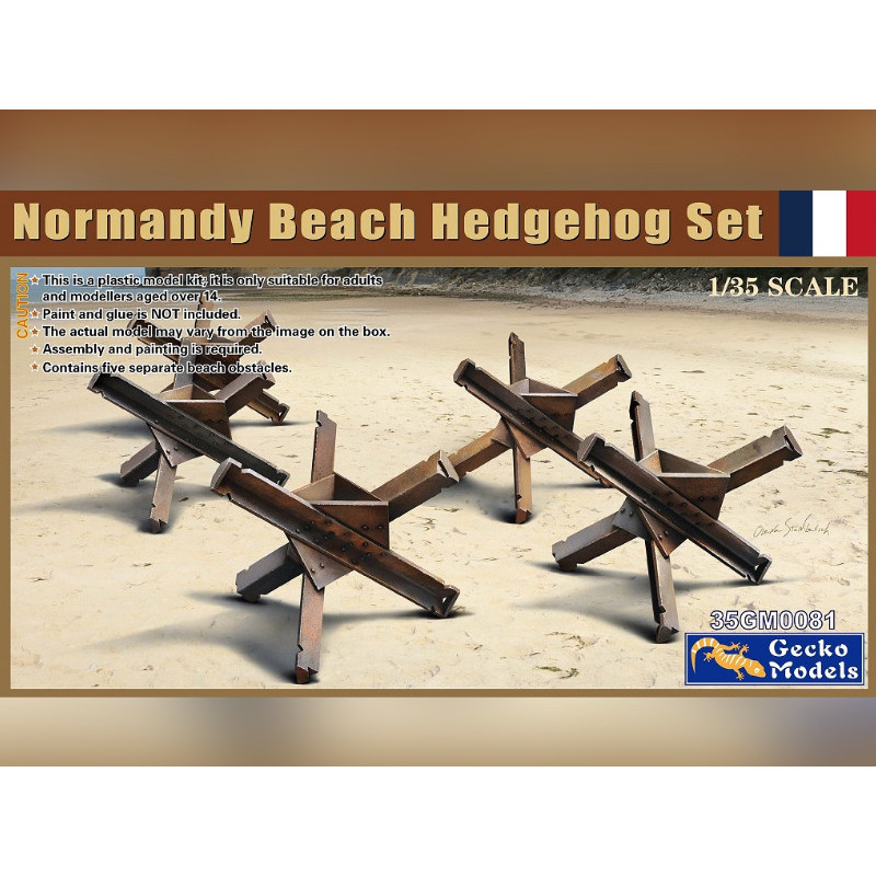 Set de 5x hérissons plages du débarquement Normandie - 1/35 - GECKO MODELS 35GM0081