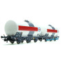 2x wagons citerne 3 essieux "ESSO", SNCF ép. III - HO 1/87 - JOUEF HJ6222