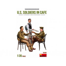 Soldats US au café 1930-1940 - échelle 1/35 - MINIART 35406