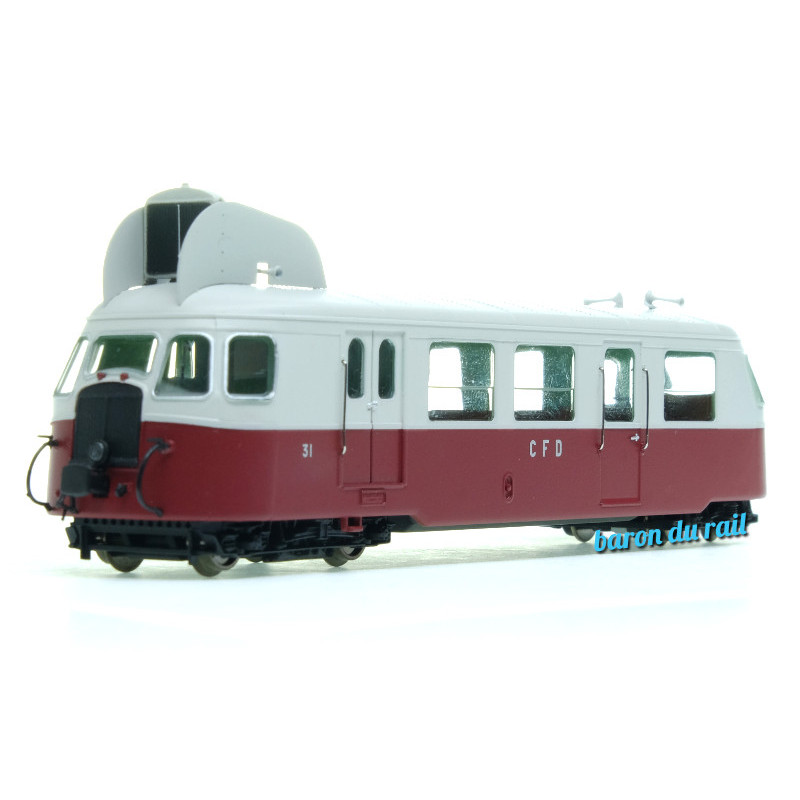 Autorail BILLARD A80d "iroquois", N°31 CFD, ép. III - analogique - HOm 1/87 - REE VM-039