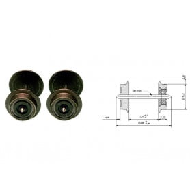 2x essieux Ø6mm - N 1/160 - FLEISCHMANN 20023