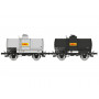 Set de 2 citernes SHELL, SNCF Ep. III - HO 1/87 - REE WB-706