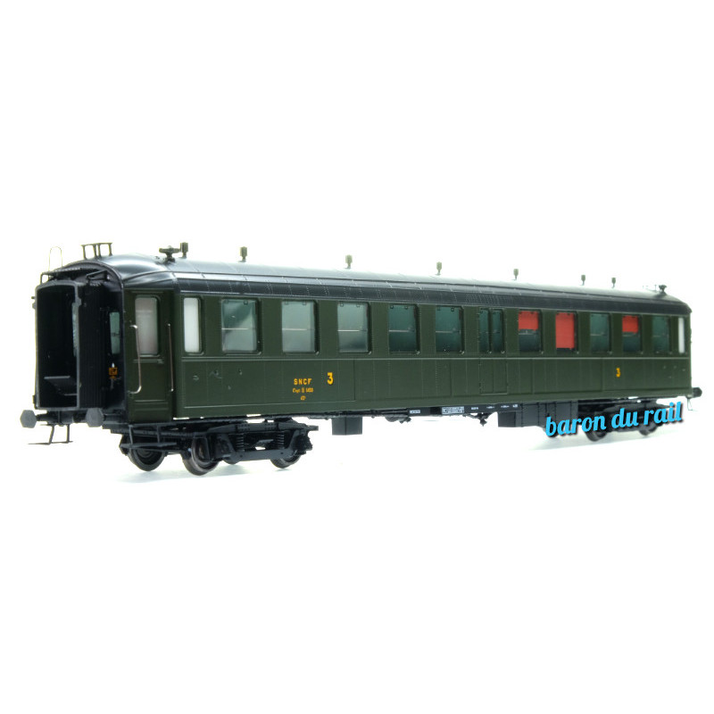 Voiture BACALAN 3ème classe C11myfi 11450 SNCF Ep.IIIa - HO 1/87 - REE VB-368