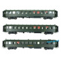 Set de 3 Voitures BACALAN SNCF Ep.IIIb - HO 1/87 - REE VB-371