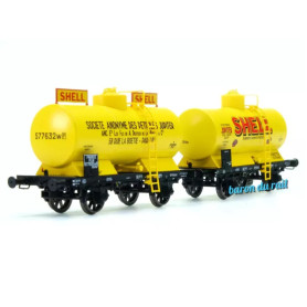 Set de 2 citernes SHELL JUPITER, PLM Ep. II - HO 1/87 - REE WB-705