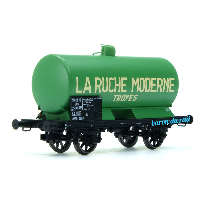 Wagon citerne LA RUCHE MODERNE, SNCF EP. III - HO 1/87 - REE WB-710