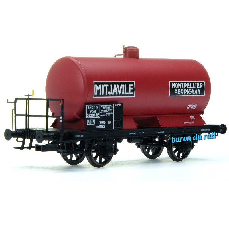 Wagon citerne MITJAVILLE, SNCF EP. III - HO 1/87 - REE WB-711