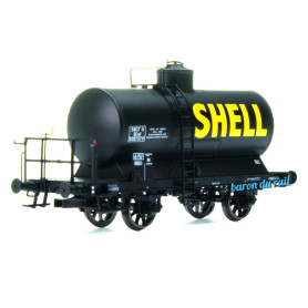 Wagon citerne SHELL, noir, SNCF EP. III - HO 1/87 - REE WB-707