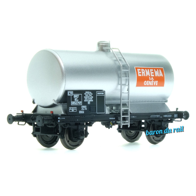 Wagon citerne ERMEWA GENEVE, SNCF. EP. III - HO 1/87 - REE WB-718