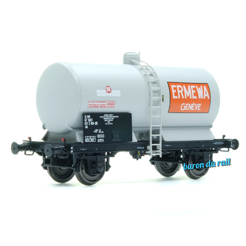 Wagon citerne ERMWA GENEVE, SNCF. EP. IV - HO 1/87 - REE WB-721