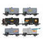 Set REE COLLECTION de 6 citernes SHELL, SNCF Ep. III - HO 1/87 - REE WB-722