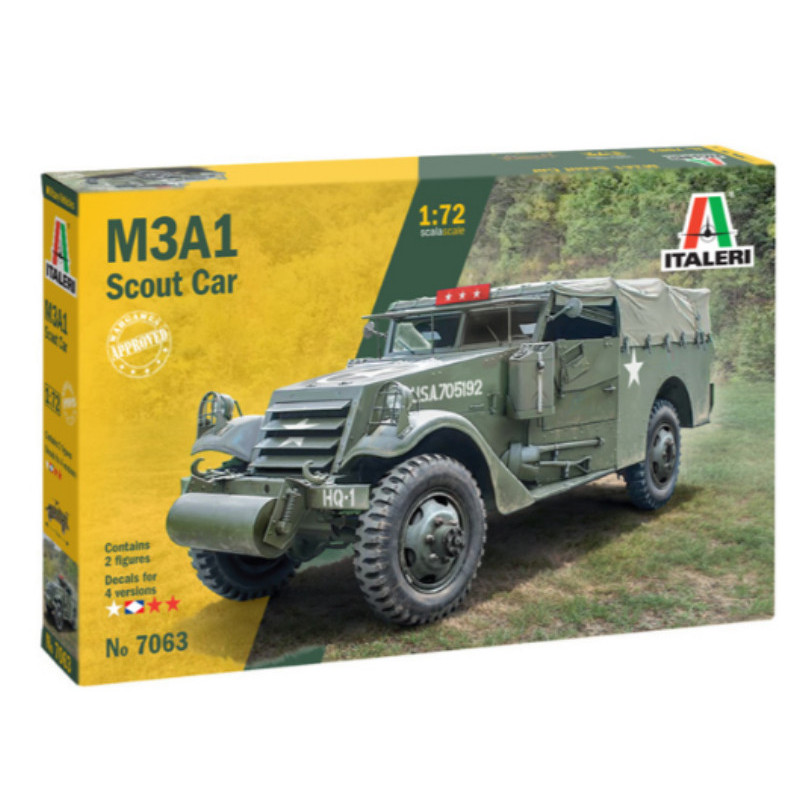 Voiture de reconnaissance M3A1 - 1/72 - ITALERI 7063