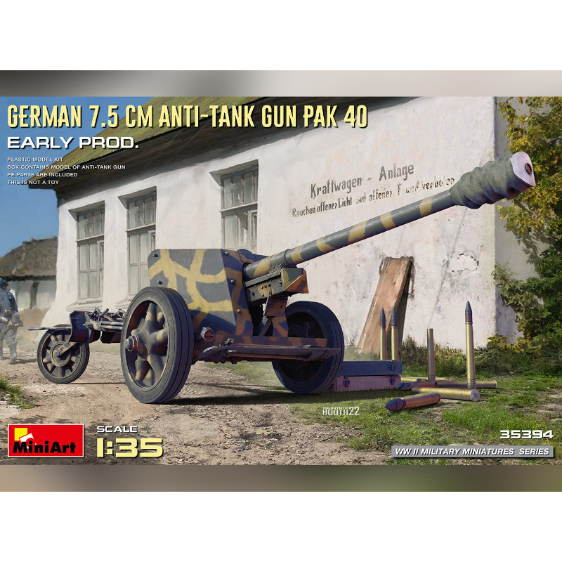 Canon anti-char allemand PAK-40 - échelle 1/35 - MINIART 35394