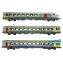 Set 3 voitures TER Bourgogne ép. VI - SNCF - HO 1/87 - LS Models 41233DC