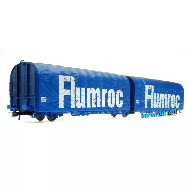 Wagon bâché 3 essieux Lailps Flumroc, ép. IV SNCF - HO 1/87 - JOUEF HJ6238