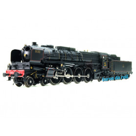Locomotive vapeur 241-004 Est série 13 "Edelweiss" digitale son ép II - HO 1/87 - TRIX 25241