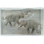 2x éléphants - HO 1/87 - PREISER 20375