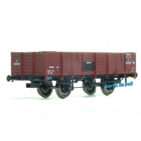 Tombereau PLM rouge sidéros PLM ép. II - HO 1/87 - REE WB-813