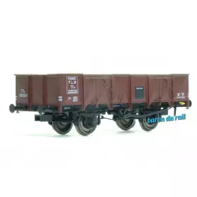 Tombereau PLM rouge sidéros PLM ép. II - HO 1/87 - REE WB-815