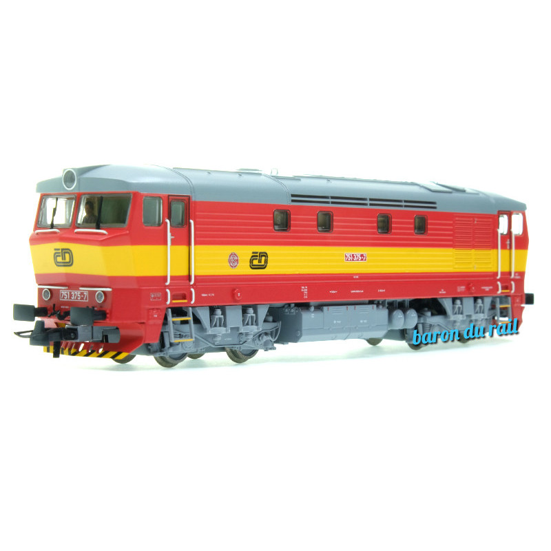 Locomotive diesel série 751, CD ép. V - digitale son - HO 1/87 - ROCO 70923