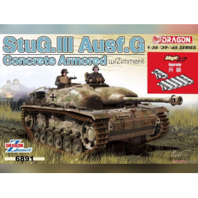 StuG.III Ausf.G Concrete Armored w/Zimmerit - 1/35 - DRAGON 6891