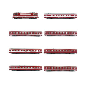 Rame Capitole BB 9241 + 7 voitures éclairées SNCF ép. III digitale son - HO 1/87 - REE CM-016S