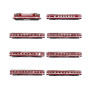 Rame Capitole BB 9241 + 7 voitures éclairées SNCF ép. III digitale son - HO 1/87 - REE CM-016S