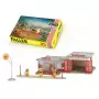 Station service SHELL échelle HO 1/87 - Faller 109217