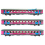 Set 3 voitures Corail OUIGO ép. VI - SNCF - HO 1/87 - LS Models 40994