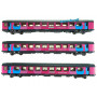 Set 3 voitures Corail OUIGO ép. VI - SNCF - HO 1/87 - LS Models 40995