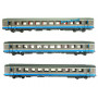 Set 3 voitures Corail TER Interloire ép. V - SNCF - HO 1/87 - LS Models 41204