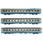 Set 3 voitures Corail TER Interloire ép. V - SNCF - HO 1/87 - LS Models 41204