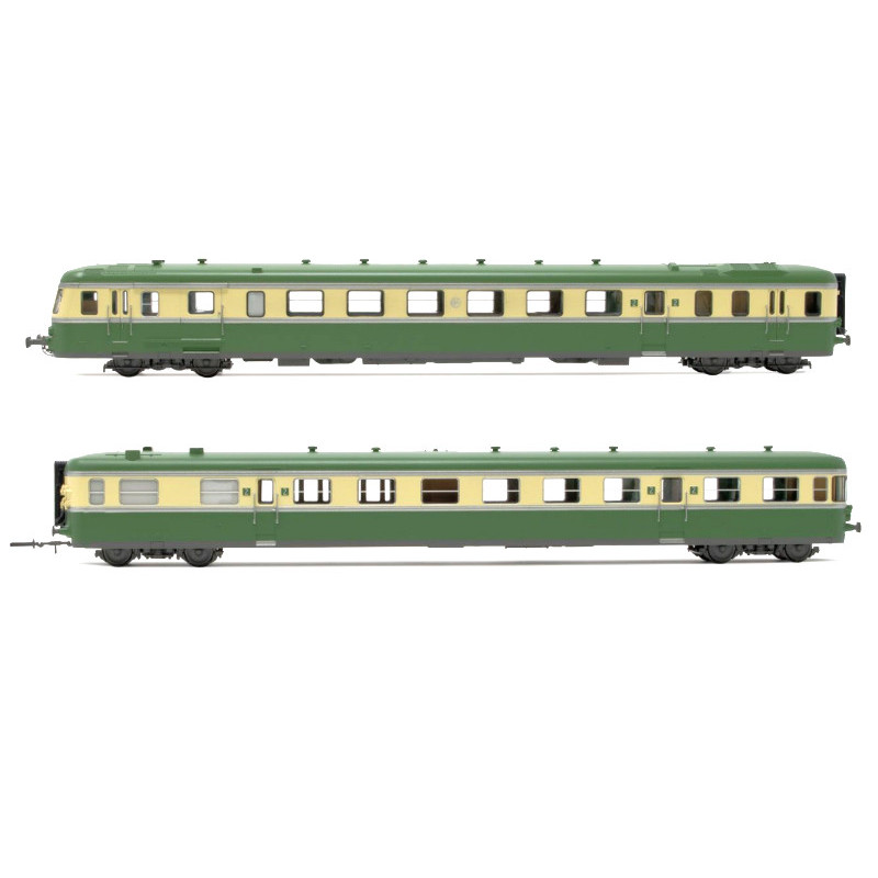 RGP2 X 2717 + REMORQUE XR 7710 SNCF analogique - ép III - HO 1/87 - JOUEF HJ2418