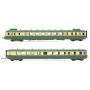 RGP2 X 2716 + REMORQUE XR 7719 SNCF analogique - ép III-IV - HO 1/87 - JOUEF HJ2419