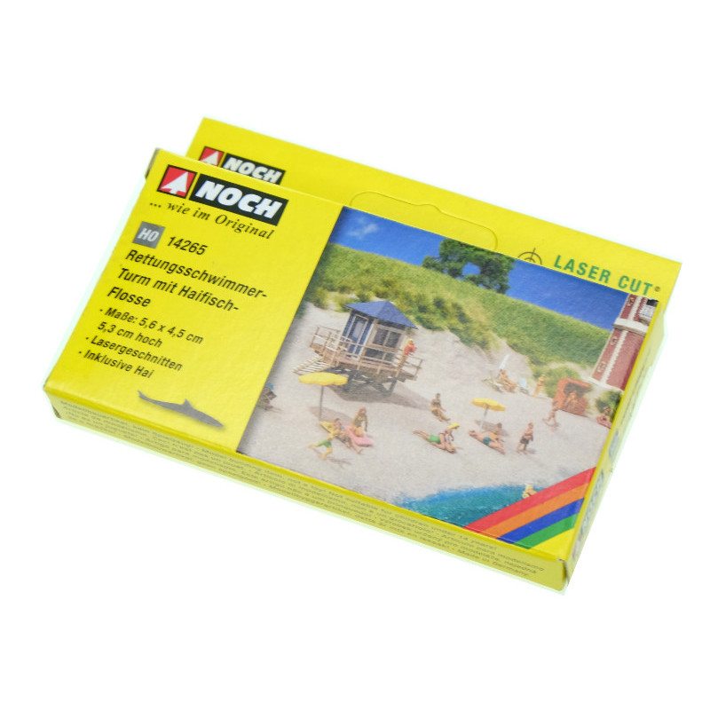 Tour de sauveteur et requin Laser-Cut - HO 1/87 - NOCH 14265