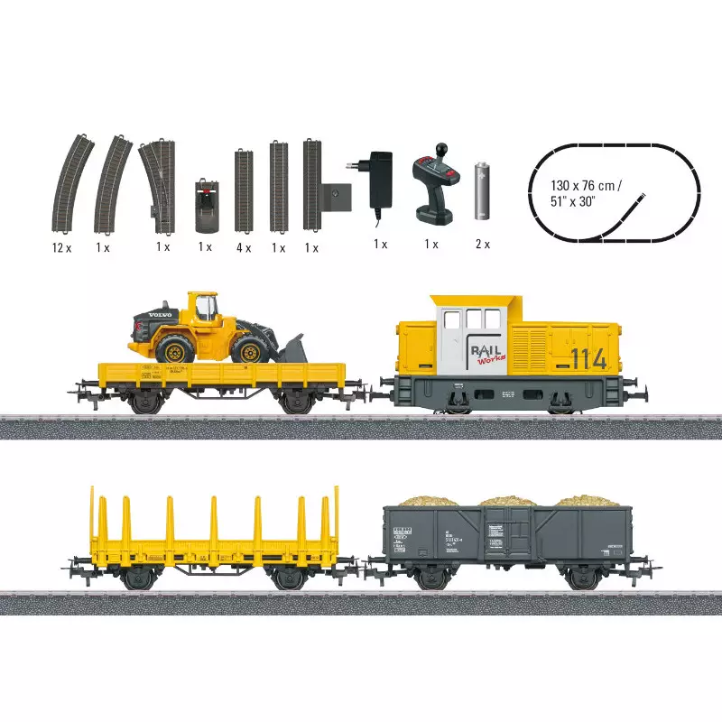 コレクション MARKLIN Coffret démarrage train de travaux numérique HO 1/87 - MARKLIN 29188