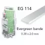 Evergreen EG114 - (x10) bande styrène 0.38 x 2.0 mm