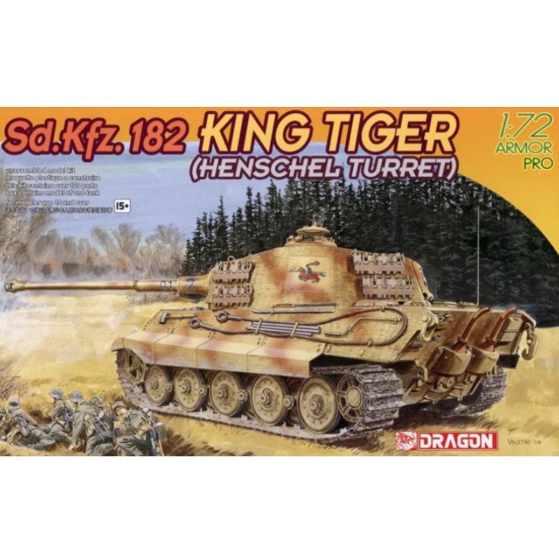 Sd.Kfz. 182 rois tigres (Tourelle Henschel) - échelle 1/72 - DRAGON 7246