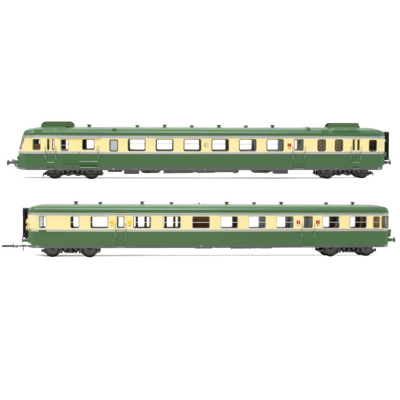 RGP2 X 2719 + remorque XRAB 7708 SNCF analogique - ép IV - HO 1/87 - JOUEF HJ2429