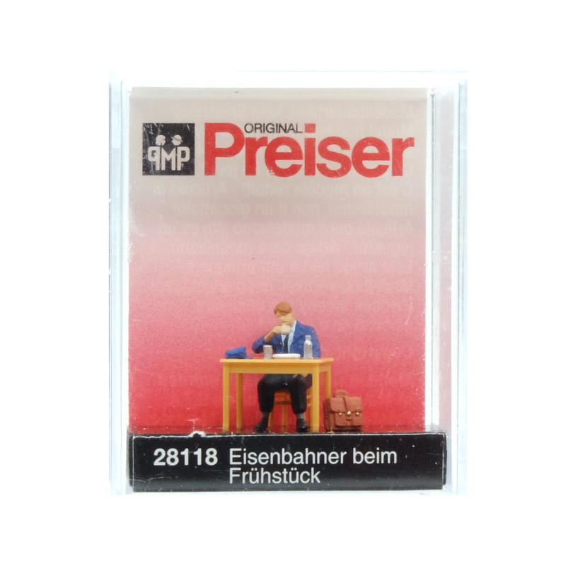 Petit-déjeuner d'un cheminot - HO 1/87 - PREISER 28118