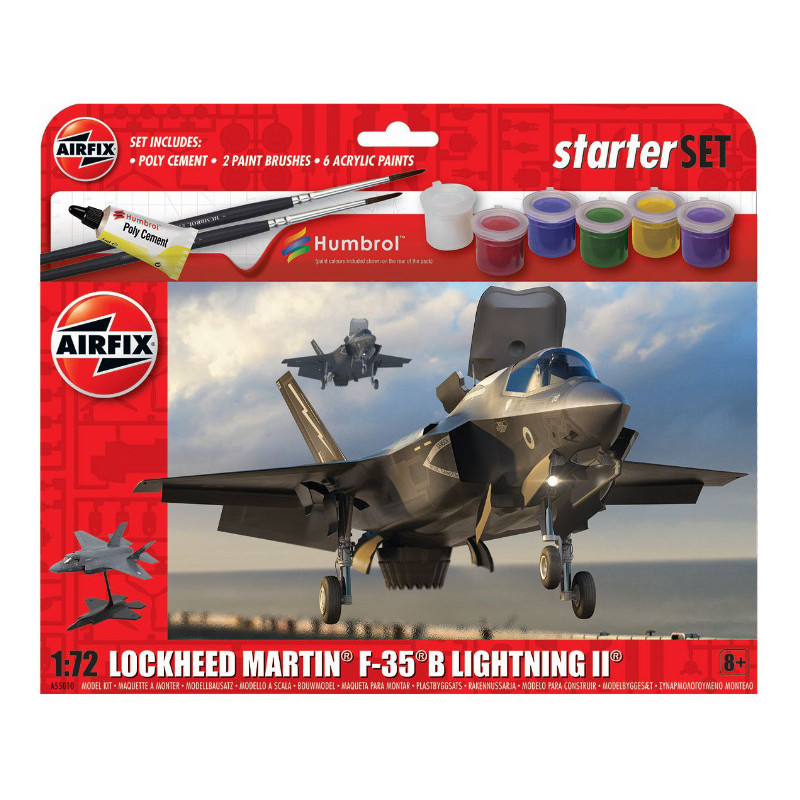 Lockheed Martin F-35B Lightning II Starter Set - 1/72 - AIRFIX A55010