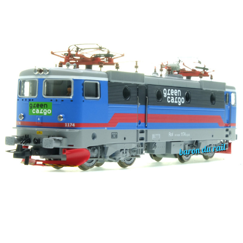 Locomotive électrique Rc4 1174, Green Cargo ép. VI - digitale son - HO 1/87 - ROCO 70458