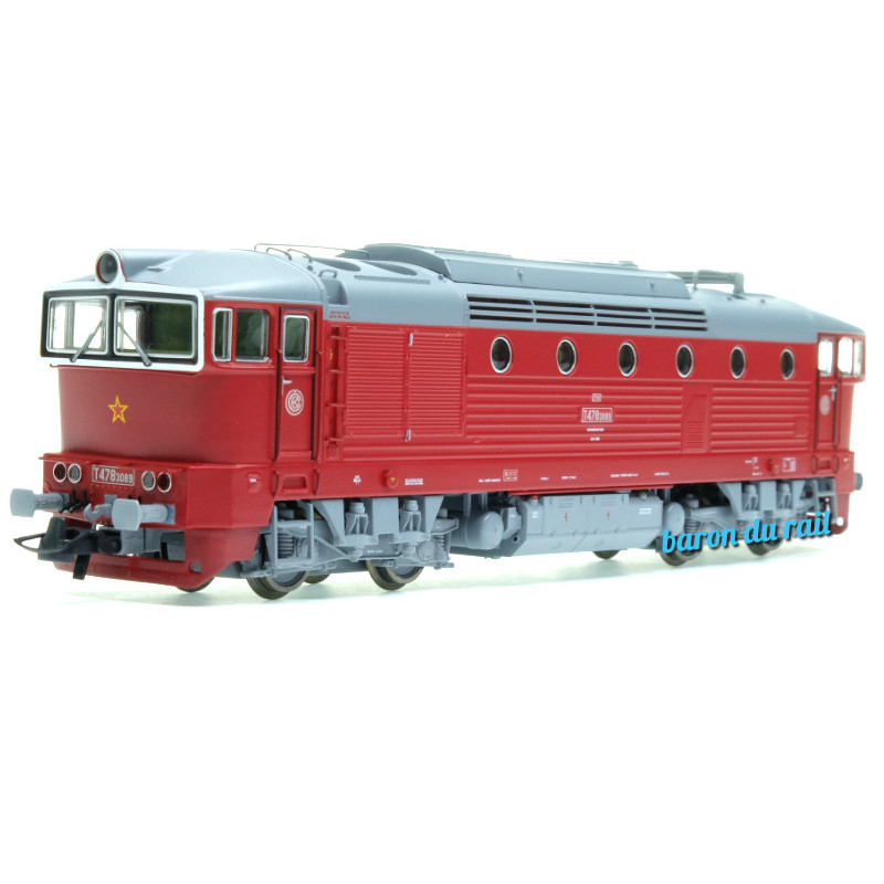 Locomotive diesel T 478.3089, CSD ép. IV - digitale son - HO 1/87 - ROCO 71021