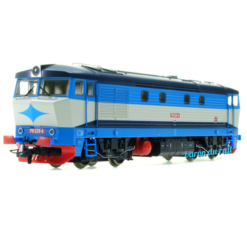 Locomotive diesel 751 229-6, CD ép. IV - digitale son - HO 1/87 - ROCO 70925